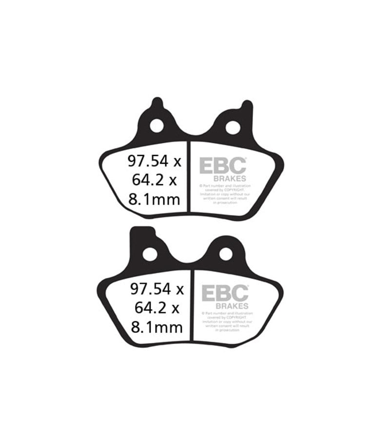 PASTILLAS DELANTERAS TOURING 2000 - 2007 EBC2