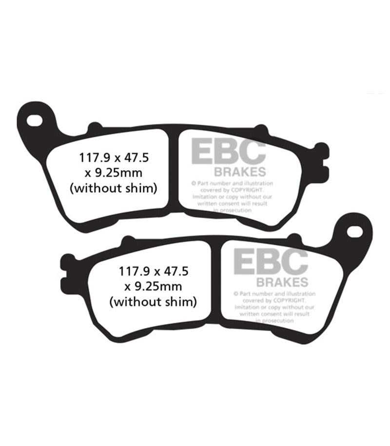 PASTILLAS DELANTERAS SPORTSTER 2014 - 2021 EBC2