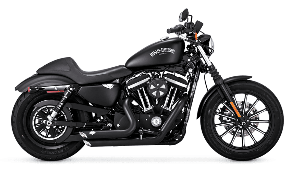 Vance & Hines Shortshots Sportster Negros | BIKERMACHINE STORE