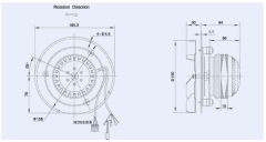 Ventilador para horno convector 150 mm.
