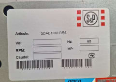 EXTRACTOR CENTRÍFUGO DE DOBLE ASPIRACIÓN DAB-10/10