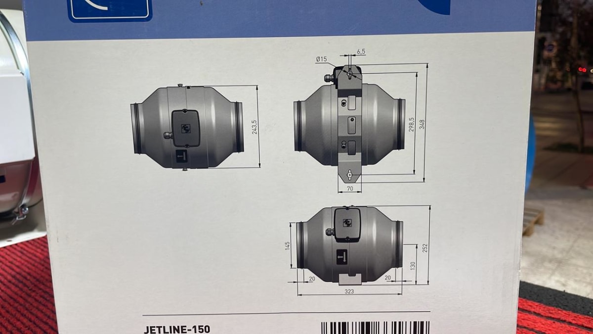 EXTRACTOR PARA CONDUCTOS JETLINE 150 | Extractores de aire