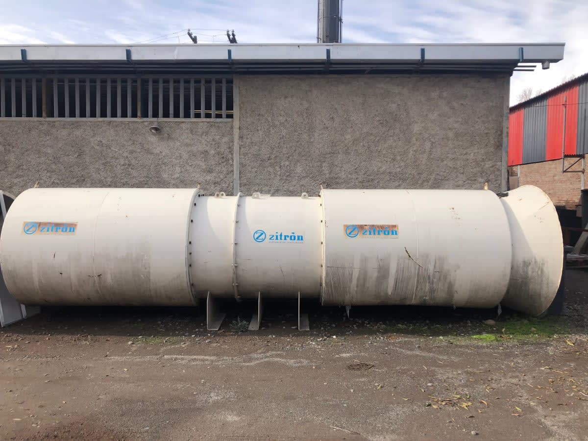 VENTILADOR DE TÚNEL JET FAN ZITRON 1250 MM 75 KW Extractores de aire