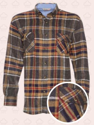 CAMISA LEÑADORA CAFE 3XL / 4XL