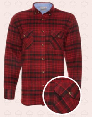 CAMISA LEÑADORA BURDEO 3XL / 4XL