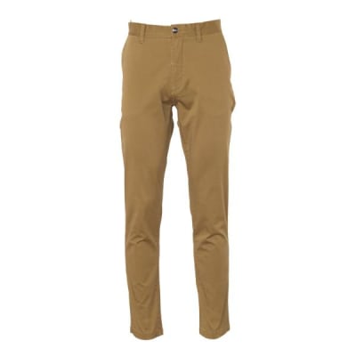 PANTALON GABARDINA ELASTICADO TOSTADO