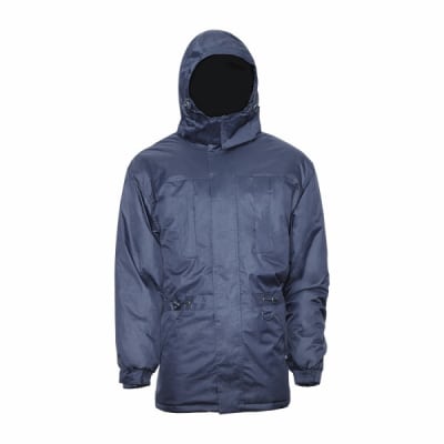 PARKA LARGA ACOLCHADA AZUL MARINO 4XL