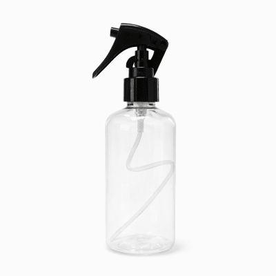 BOTELLA PET TRANSPARENTE 250 ML CON GATILLO