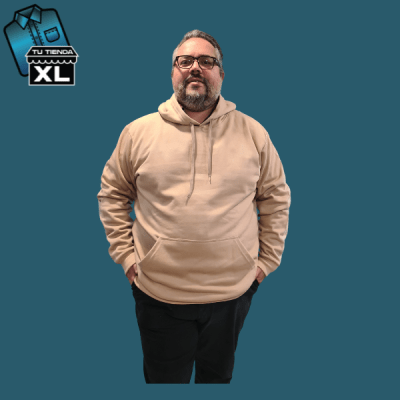 POLERON CANGURO BEIGE