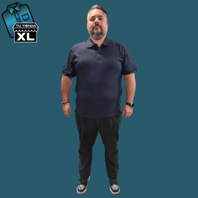 POLERA PIQUE AZULMARINO