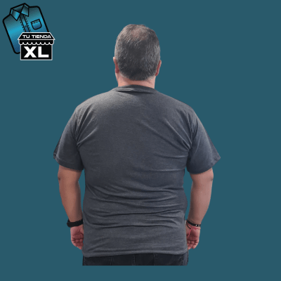 POLERA CUELLO REDONDO GRIS OSCURO