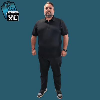 POLERA PIQUE NEGRA