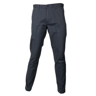 PANTALON FRENTE PLANO ELASTICADO GRIS
