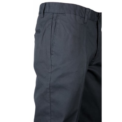 PANTALON FRENTE PLANO ELASTICADO GRIS