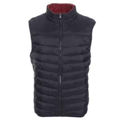 PARKA SIN MANGA REVERSIBLE NEGRO - BURDEO