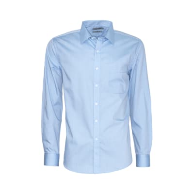 CAMISA LISA CELESTE CLARO