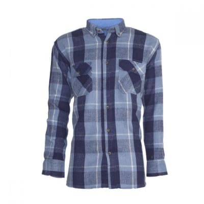CAMISA LEÑADORA CELESTE