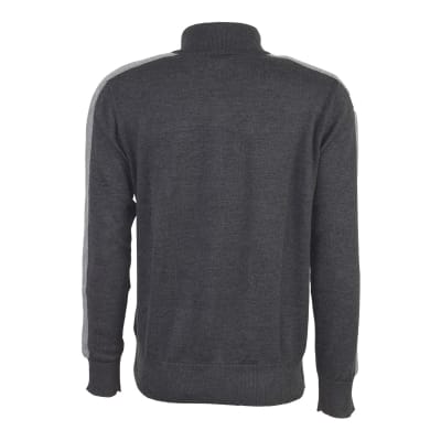 SWEATER MEDIO CIERRE GRIS
