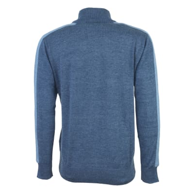 SWEATER MEDIO CIERRE AZUL