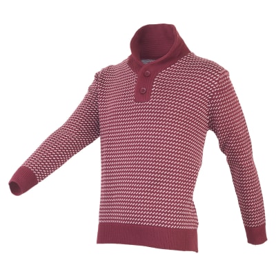 SWEATER CUELLO CRUZADO BURDEO