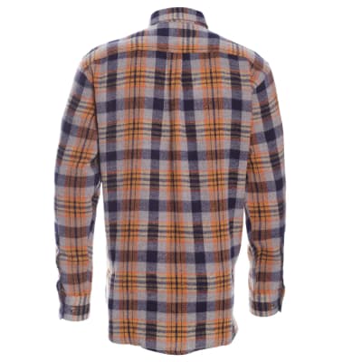 CAMISA LEÑADORA NARANJO GRIS