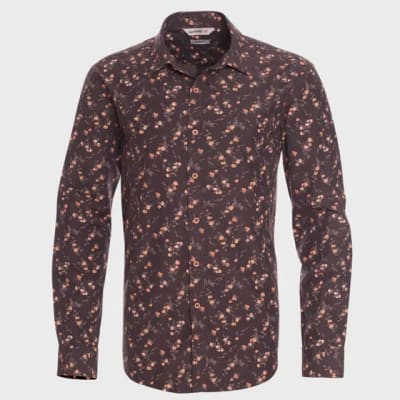 CAMISA ESTAMPADA SPORT DISEÑO FLORES