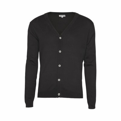 SWEATER CARDIGAN BOTONES NEGRO 3XL