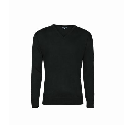 SWEATER CUELLO V MANGA LARGA NEGRO 3XL