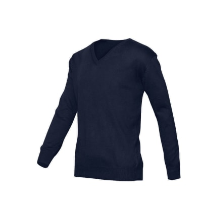 SWEATER CUELLO V MANGA LARGA AZUL MARINO 3XL