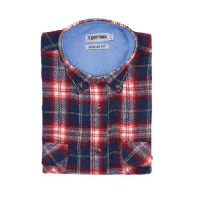 CAMISA LEÑADORA AZUL / ROJO 3XL / 4XL
