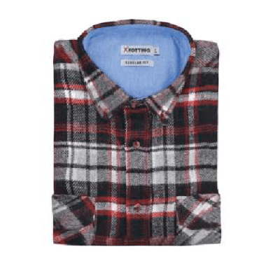CAMISA LEÑADORA GRIS / ROJO 3XL / 4XL