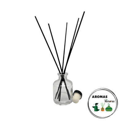 ENVASE DIFUSOR EN VARILLA (MIKADO) TRANSPATENTE REDONDO 50 ML