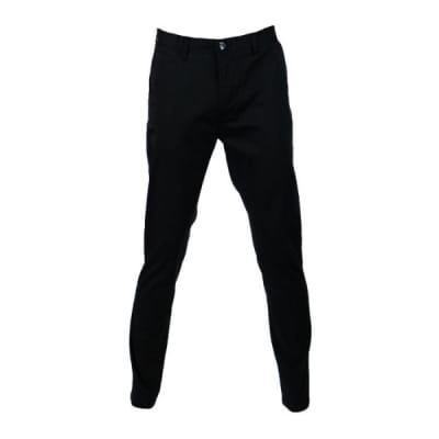 PANTALON GABARDINA ELASTICADO NEGRO