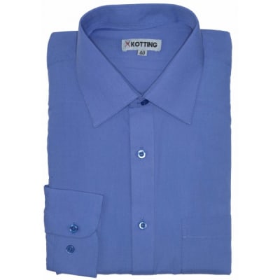 CAMISA LISA AZUL PAQUETE VELA