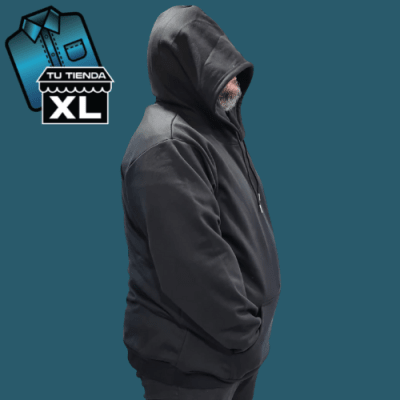 POLERON CANGURO NEGRO