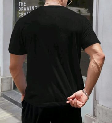 POLERA CUELLO REDONDO NEGRA