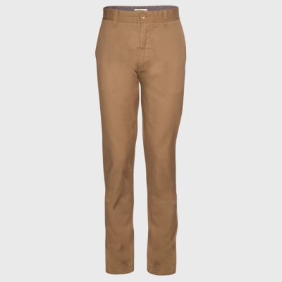 PANTALON FRENTE PLANO ELASTICADO KHAKI