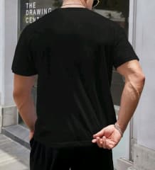 POLERA CUELLO REDONDO NEGRA