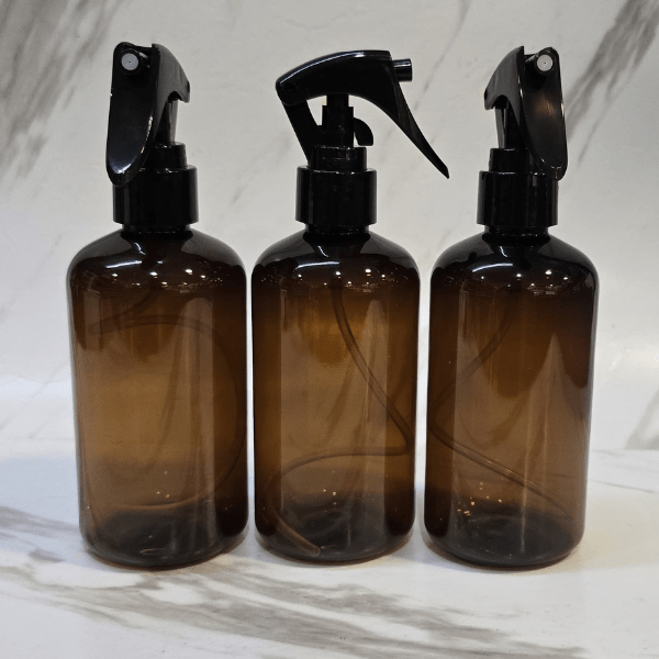 BOTELLA PET AMBAR 250 ML CON GATILLO1