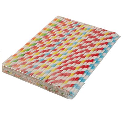 BOMBILLA PAPEL BICOLOR (100 Unidades)