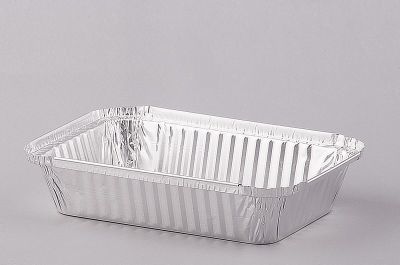 BANDEJA DE ALUMINIO RECTANGULAR C/TAPA (20 Unidades)