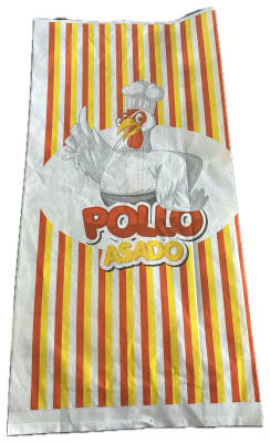 SACO DE PAPEL PARA POLLO ASADO (50 Unidades)