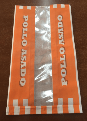 SACO DE PAPEL PARA POLLO ASADO (50 Unidades) SACO DE PAPEL PARA POLLO ASADO (50 Unidades)