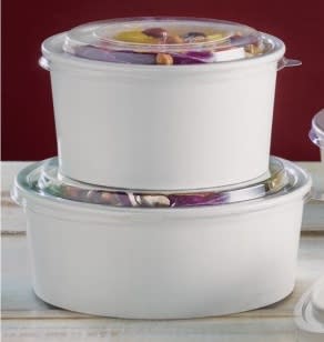 BOWL BLANCO CON TAPA (50 unidades)