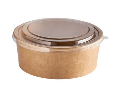 BOWL KRAFT CON TAPA (50 Unidades)