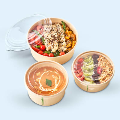 BOWL KRAFT CON TAPA (50 Unidades) BOWL KRAFT CON TAPA (50 Unidades)