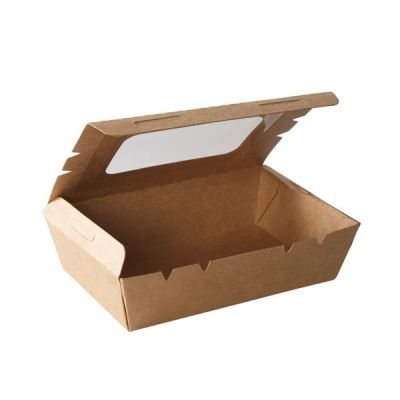 CAJA KRAFT CON VENTANA (50 Unidades)