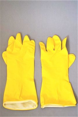 GUANTES DE GOMA AMARILLO (1 Par) GUANTES DE GOMA AMARILLO (1 Par)