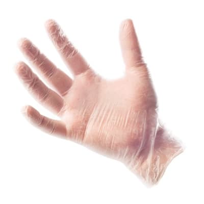 GUANTES DE VINILO TRANSPARENTE (100 Unidades)