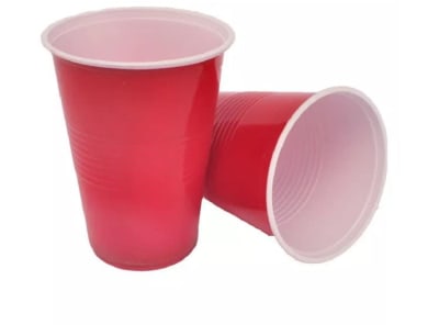 VASO PLASTICO ROJO 500cc (50 unidades)